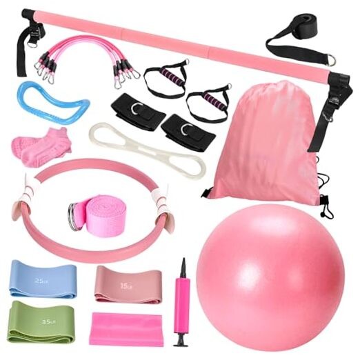 9-Piece at Home Pilates Kit for Beginners & Women | Complete Pilates Equipment