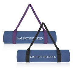 2 Pack Carry Strap Yoga Mat, Adjustable Yoga Strap Cotton Yoga Mat Straps…