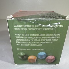 Yoga Dice Kit Professor Puzzle 4 Dice w 24 Poses Wellness Exercise Game