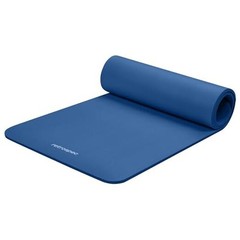 Solana Yoga Mat Thick 1/2in Non-Slip Workout Mat with Denim Blue 1/2 inch