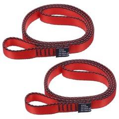 Nylon Climbing Slings, Strong Webbing Straps Rock Climbing Straps for 24″ Red