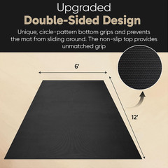 Gorilla Mats Large Yoga Mat – 6’X4′, 7’X5′ (8Mm) Extra Thick & Wide Non-Slip Exe