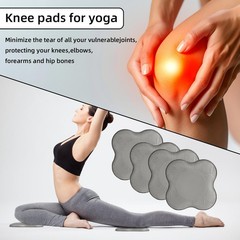 2 PCS Extra Thick Foam Exercise Pilates Yoga Knee Pad Elbow Wrist Head Cushion