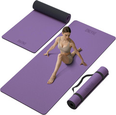 Yoga Mat Thick(10Mm) Exercise Mat Non Slip Anti-Tear,72″X35″ Extra Large Pilates