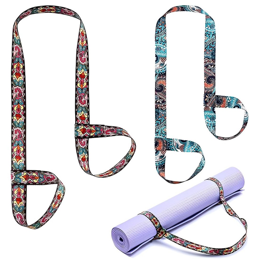 2 Pack Yoga Mat Carry Strap, Carry Strap for Yoga Mat, Adjustable Yoga Mats Ca…