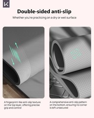 KEEP Yoga Mat – Premium 7mm 72″L x 32″W x 0.28″Th w/ Strap Non Slip Pilates Gym