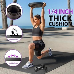 36″ x 78″ Tear-Resistant Workout Mat – Waterproof & Easy to Clean for Fitness