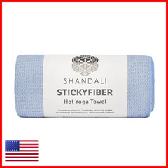 Shandali Stickyfiber Hot Yoga Towel – Silicone Backed Yoga Mat-Sized Absorbent