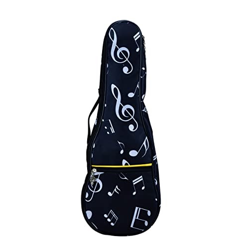 KingPoint Ukulele Bag 23 Inch Ukulele Bag Waterproof Oxford Musical Note Case