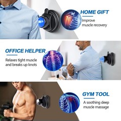 Mountable Massage Ball, 3 in 1 Muscle Recovery Massager, for Pain Relief, Myo…