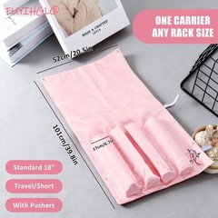 FUYIHGL® Mahjong Rack with Pushers Storage Bag – Roll & Go Pink Canvas Slee