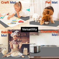 Extra Large Silicone Mat, Silicone Mats for Kitchen Counter 47.3”x23.6”x0.0…