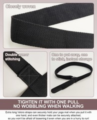 Yoga Mat Carrier, Premium Yoga Strap for Carrying Yoga Mats with Adjustable Hook