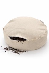 Cotton Zafu Meditation Pillow Buckwheat Hull Yoga Floor Cushion Sitting Posture