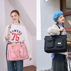 Large Utility Tote Bag with Multi-pockets and Compartment for Travel & Work