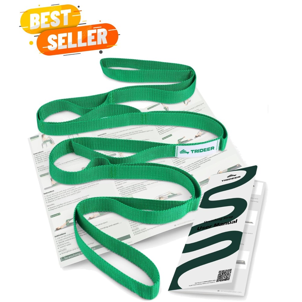 Lightweight Physical Therapy Stretching Strap – Safe for Seniors & All Ages