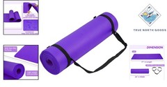 Lightweight Extra Thick Yoga Mat with Anti-Slip Surface & Convenient Carry Strap
