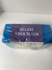 Balance Collection Yoga Block Deluxe 4”x6”x9” Blue