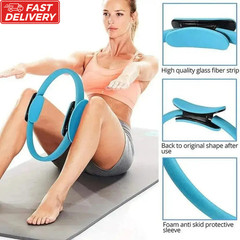 Dual Grip Pilates Ring Magic Circle Yoga Fitness Resistance Body Toning Exercise