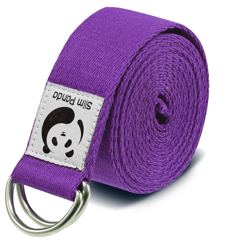 Yoga Strap for Stretching,Cotton Yoga Strap with Adjustable DRing Buckle,NonE…