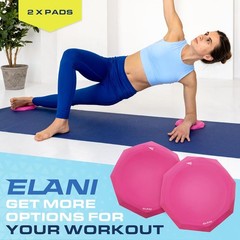 Knee Pad Cushion 2 Pack Extra thick & Comfortable Pilates Support Pink Yoga
