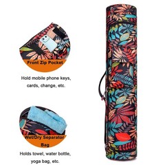Carry Bag for Yoga Mat with Pockets, Portable, for Exercises, Pilates, Yogaamat…