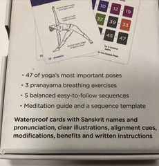 Yoga Cards Workout Cards Professional Study, Sequencing And Practice Guide Class