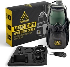 Magnetic Gym Bag for Men and Women – Magnet Water Bottle Holder Sling Carrier…
