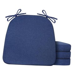 Chair Cushions for Dining Chairs Set of 4, Non Slip Kitchen 4 Pack Navy Blue