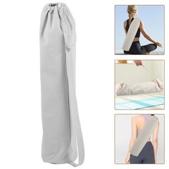 Breathable White Yoga Mat Carrier Bag with Smooth Sealing for Easy Storage