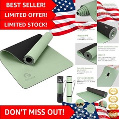 Eco-Friendly Non-Slip Yoga Mat with Carrying Strap – Perfect for Home Workouts
