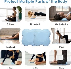 2 Pack Yoga Knee Pads Mat Set – Extra Thick Foam Kneeling Pad Cushion for Knees,