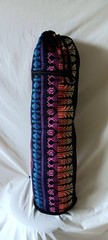 Guatemalan Woven Cotton Yoga Mat Bag Ethnic Tribal Padded Tote Sling Mayan Made