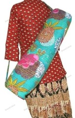 Cotton Mat Handmade Yoga Strap Bag Shoulder Carrier Mandala Hippie Large