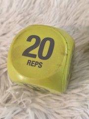 Lime Green Workout Cubes HIIT Interval Workouts Exercises
