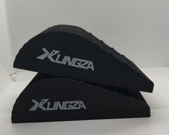 Xlingza 10-1 Multifunctional Yoga Foam Wedge Blocks (2 Blocks) Black 9″x6″x3″