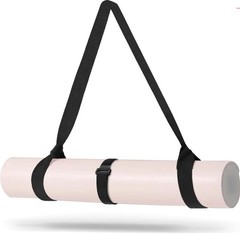 Adjustable Yoga Mat Strap Thick Wide Black