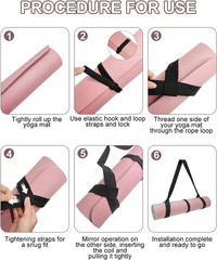 Yoga Mat Carrier, Premium Yoga Strap for Carrying Yoga Mats with Adjustable H…