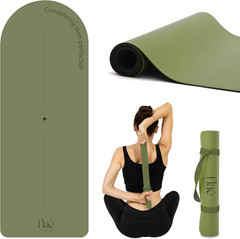 Eco-Friendly Arch Yoga Mat with Non-Slip Grip & Motivational Design