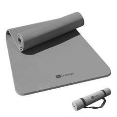 KEEP Non-Slip Large Yoga Mat,Extra Long and Wide Exercise & 7mm, Classic Grey