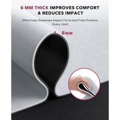 Extra Large Non Slip Yoga Mat Thick Durable PVC Exercise Mat W/ Carry Bag New