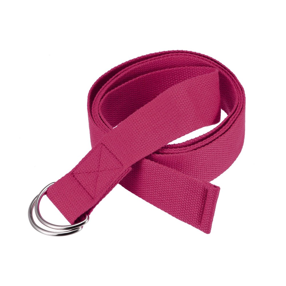 Yoga Strap-6FT Stretch Band with D-Ring for Pilates Stretch Workout, Rose Red