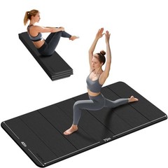 PAIDU Foldable Yoga Mat thick- 2/5″ (10MM) TPE Non-Slip Design, Quick Foldᦁ