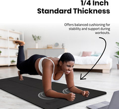 Gogokiwi Extra Wide Yoga Mat for Men Women (72″L X 36″W) Non Slip Fitness & Exer
