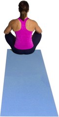 Portable and Durable Blue Yoga Mat – Non-Slip Surface for Peaceful Practice