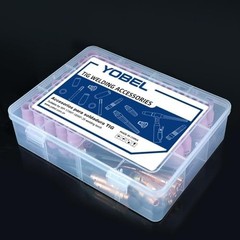 96-Piece TIG Welding Consumables Kit Extra Thick Alumina Ceramic Cups(4# 5# 6#