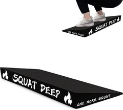 Slant Board for Weightlifting and Calf Stretching – Non-Slip Heel Elevated Sq…