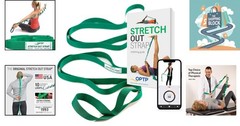 Green Polyester Stretch Out Strap for Flexibility & Physical Therapy, 6′