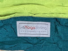 Yoga Styling Brand Yoga Swing Hammock Trapeze Sling Neon/Teal Green Very Good