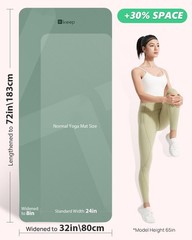 Extra Wide Yoga Mat 7mm Thick 72″ x 32″ Exercise Mat 7mm thick Extra wide yoga